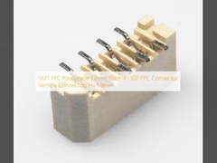 SMT FPC Receptacle 1.0mm Pitch 4~30P FPC Connector Vertical Connecting H=5.4mm