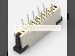 1.0mm Pitch Vertical DIP Termination FPC Connector con blocco H=2.5mm fino a 35P